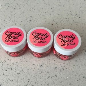Set of 3 Candy Rose Lip Scrubs